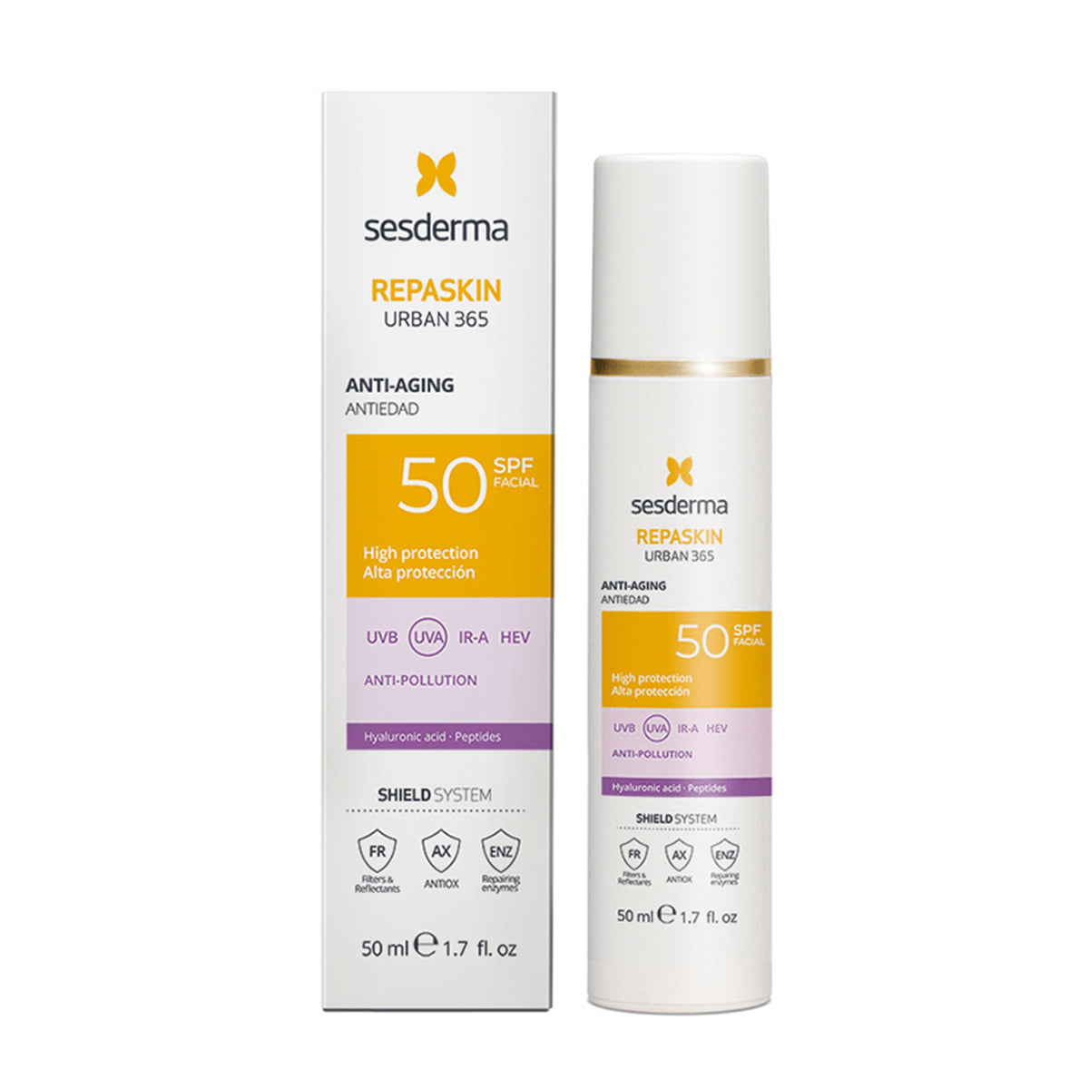 SESDERMA REPASKIN URBAN 365 fotoprotettore anti-età SPF50 50 ml