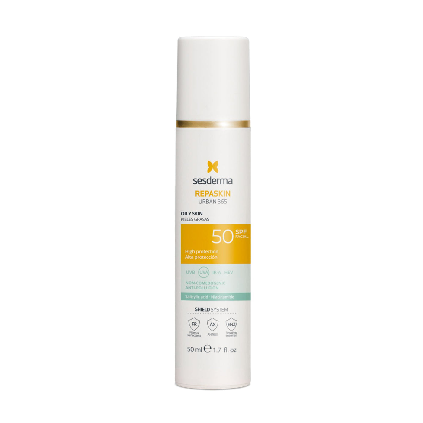 SESDERMA REPASKIN URBAN 365 fotoprotettore per pelle grassa SPF50 50 ml
