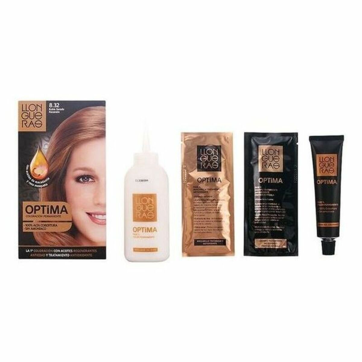 LLONGUERAS OPTIMA colorazione capelli n. 8.32 - biondo chiaro naturale 1 pz
