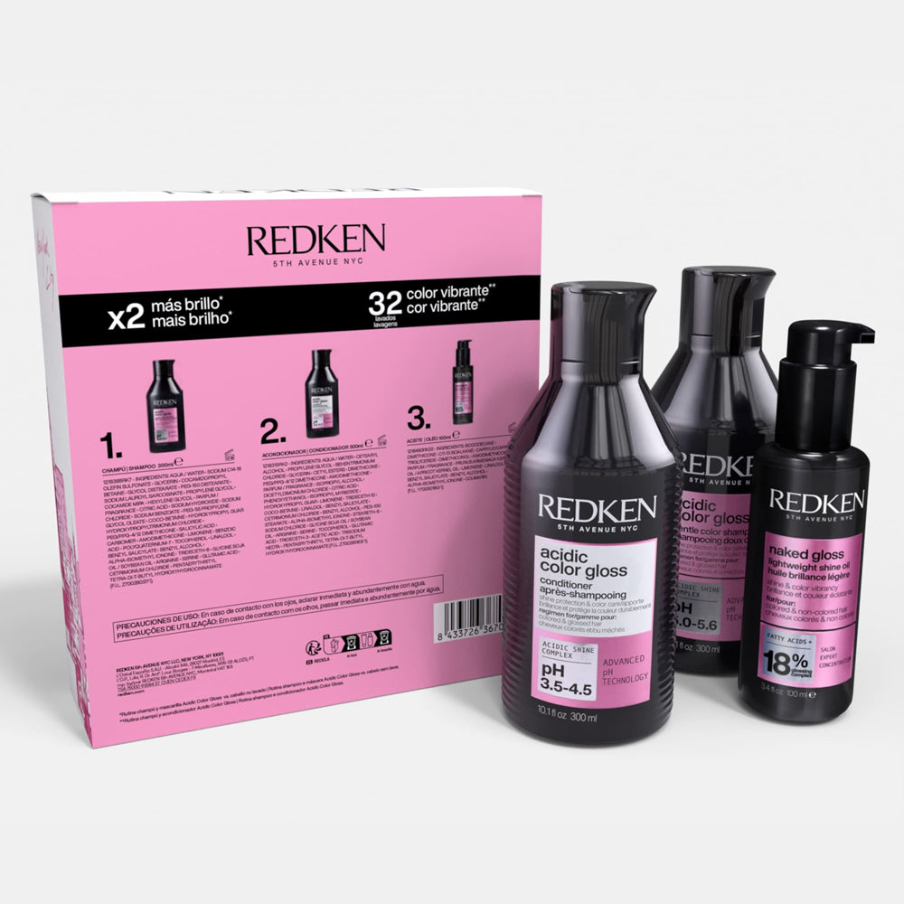 REDKEN ACIDIC COLOR GLOSS CASE 3 pcs