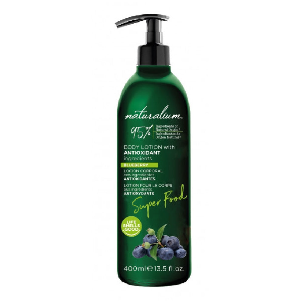NATURALIUM SUPER FOOD lozione corpo antiossidante al mirtillo 400 ml