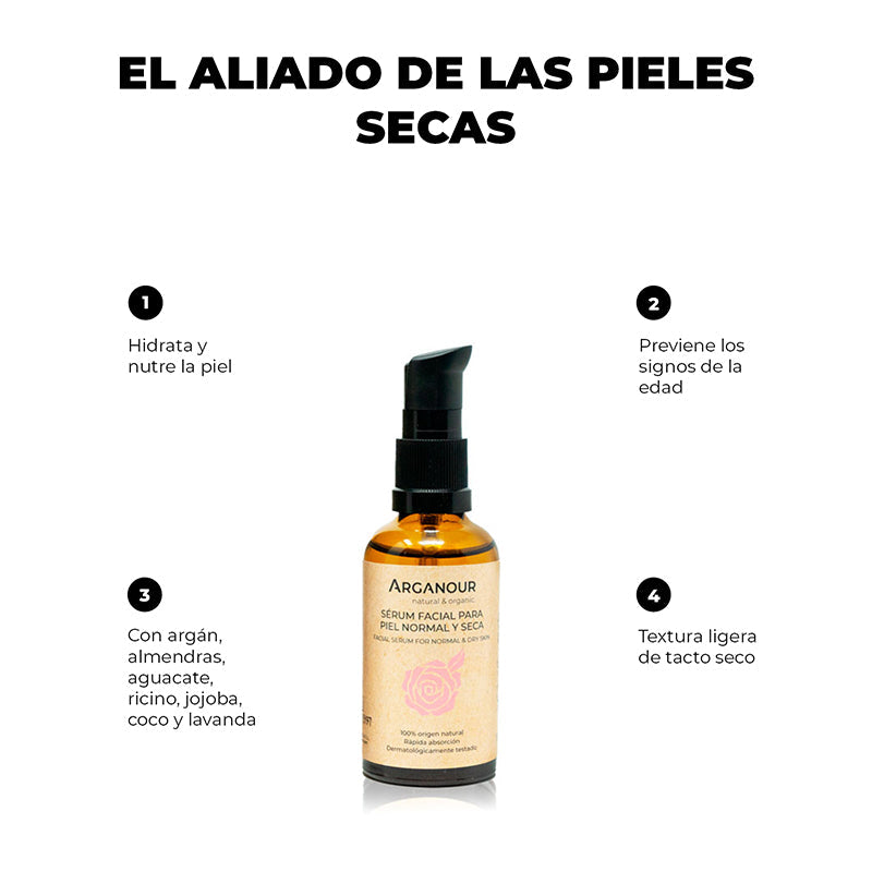 SÉRUM VISAGE ARGANOUR peau sèche 50 ml