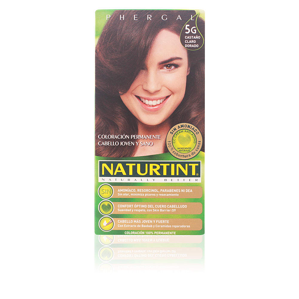 NATURTINT coloration permanente sans ammoniaque #5G-Châtain Clair Doré 170 ml