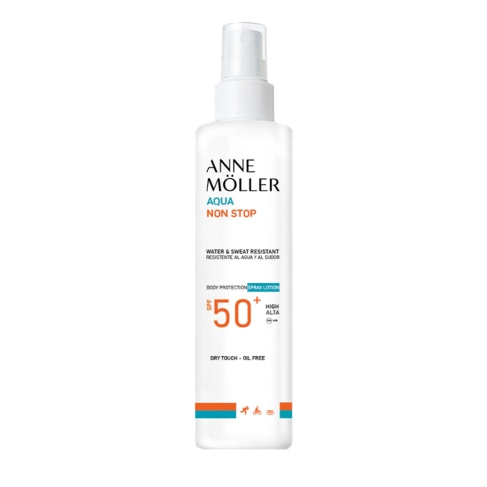 ANNE MÖLLER AQUA NON STOP water and sweat resistant spray SPF50+ 175 ml