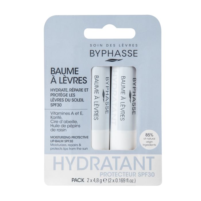 BYPHASSE PROTECTIVE LIP BALM SPF30 PACK 2 pcs