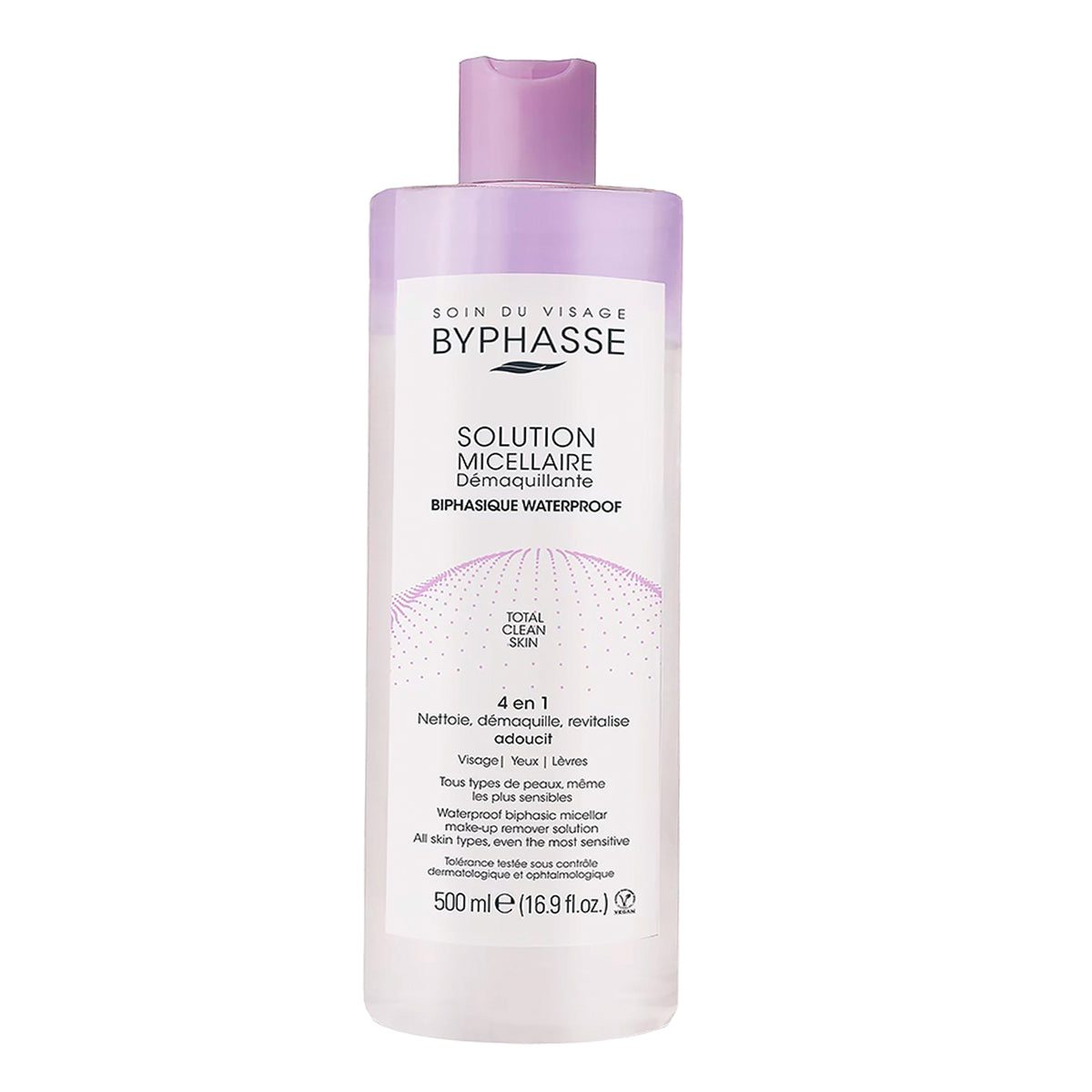 BYPHASSE SOLUZIONE MICELLARE bifasica struccante waterproof 500 ml