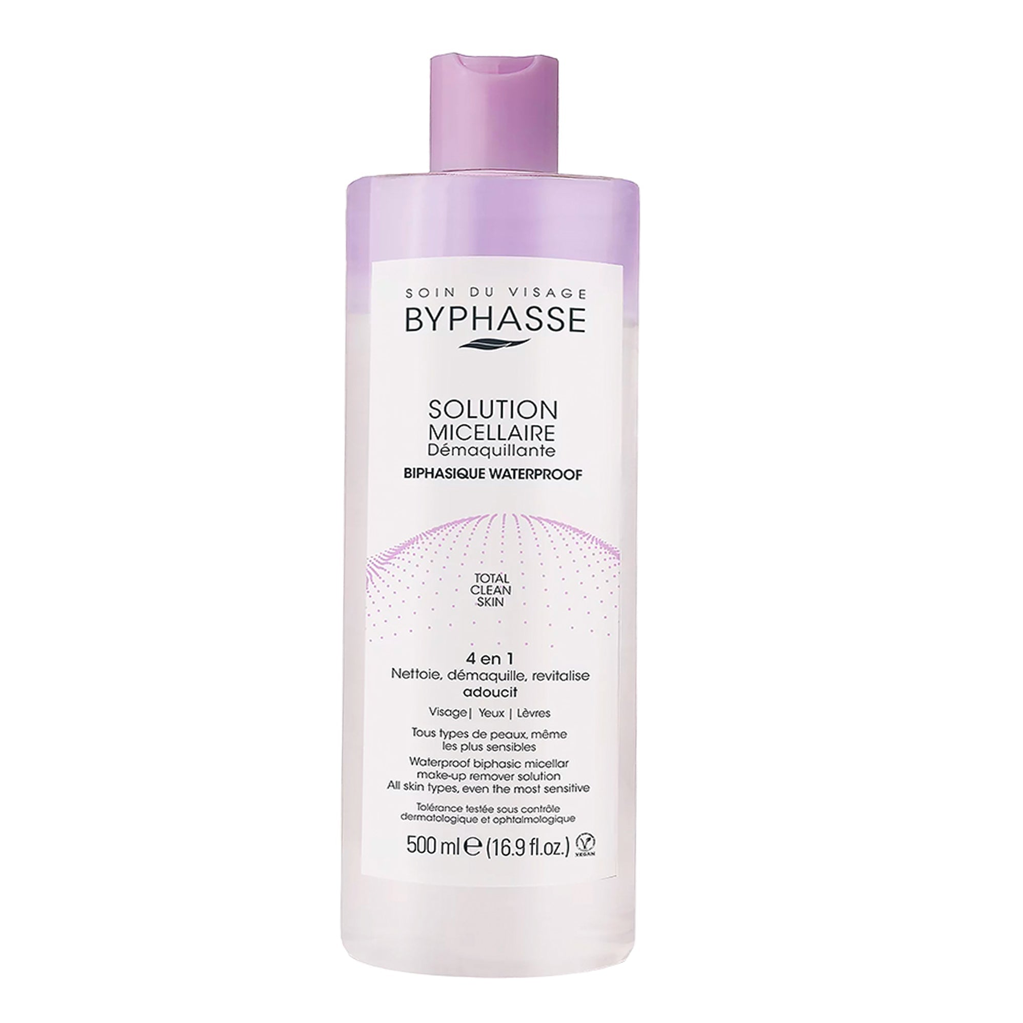BYPHASSE SOLUZIONE MICELLARE bifasica struccante waterproof 500 ml