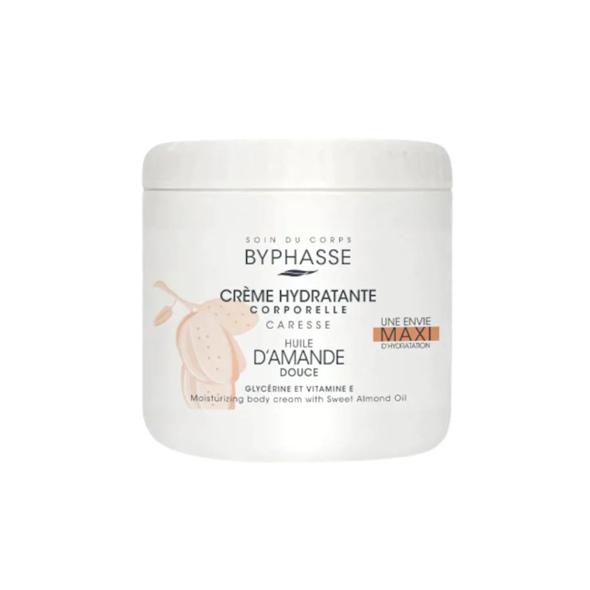 BYPHASSE MOISTURIZING body cream #sweet almond 500 ml