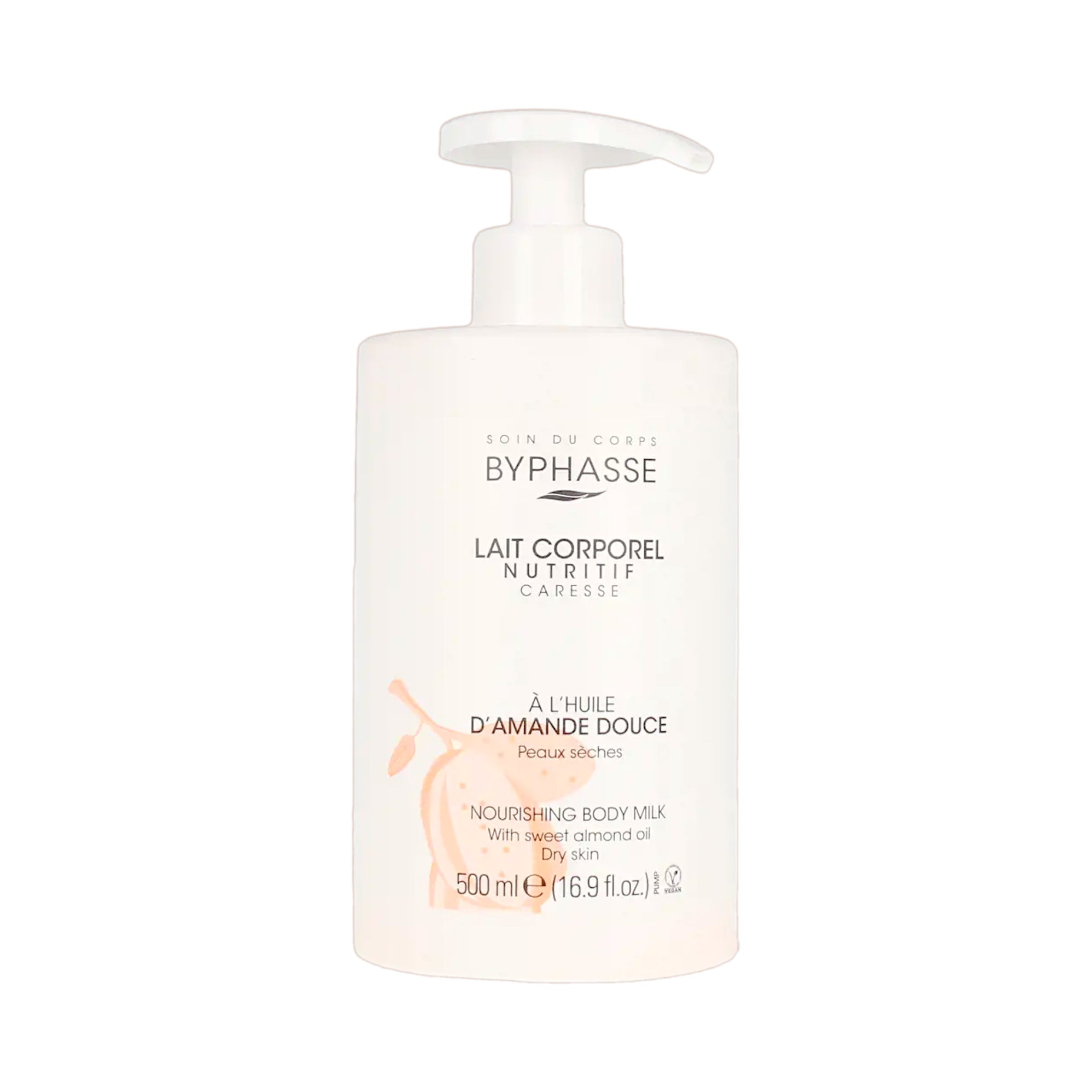 BYPHASSE Lait Corps nourrissant à l'huile d'amande 500 ml
