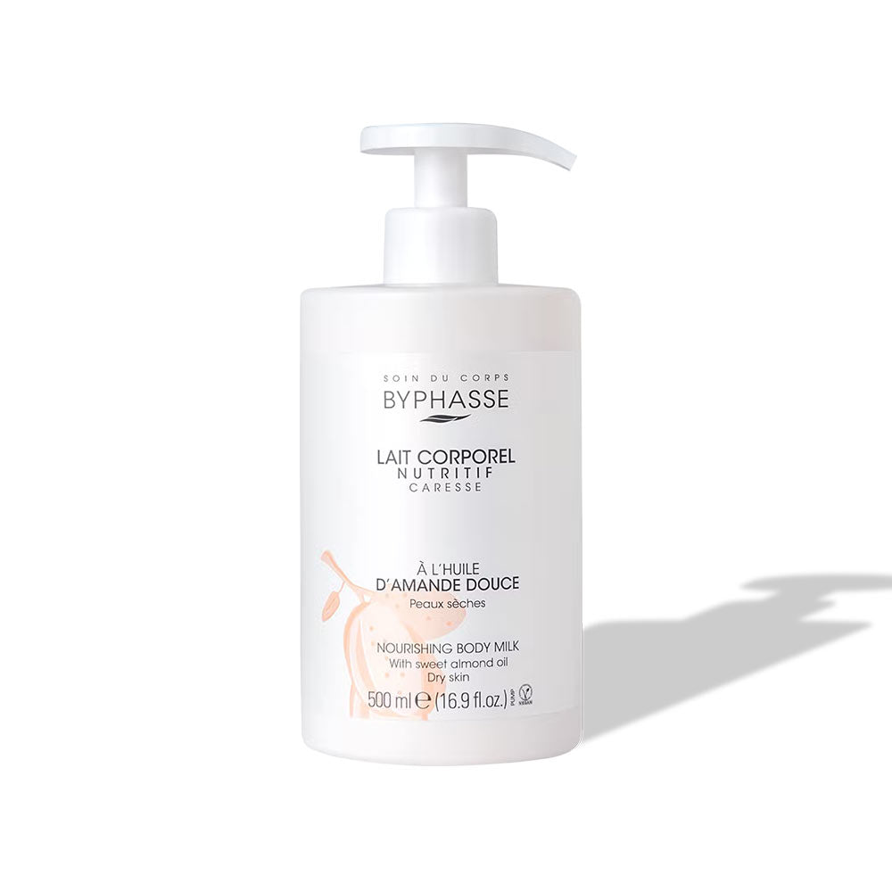 BYPHASSE Lait Corps nourrissant à l'huile d'amande 500 ml