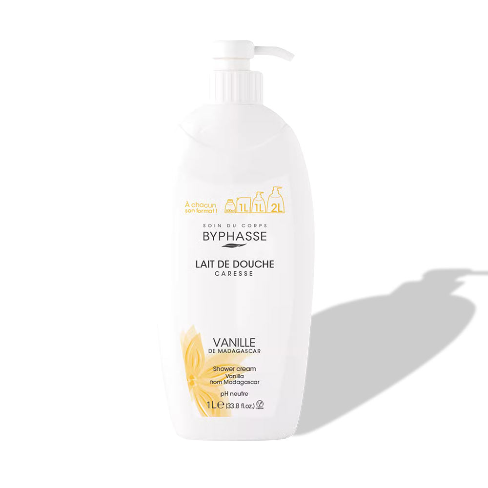 BYPHASSE CARESSE vanilla shower cream 1000 ml