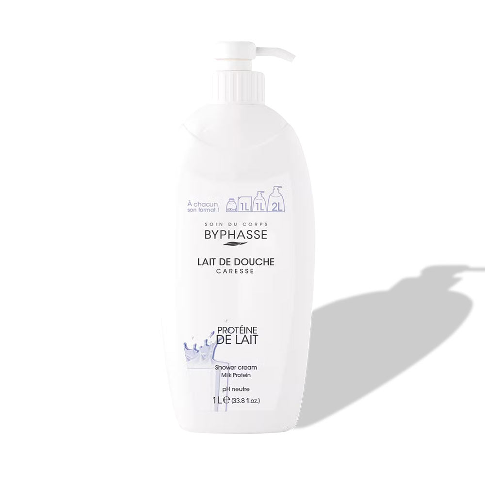BYPHASSE CARESSE milk protein shower cream 1000 ml
