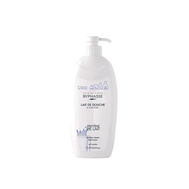 BYPHASSE CARESSE milk protein shower cream 1000 ml