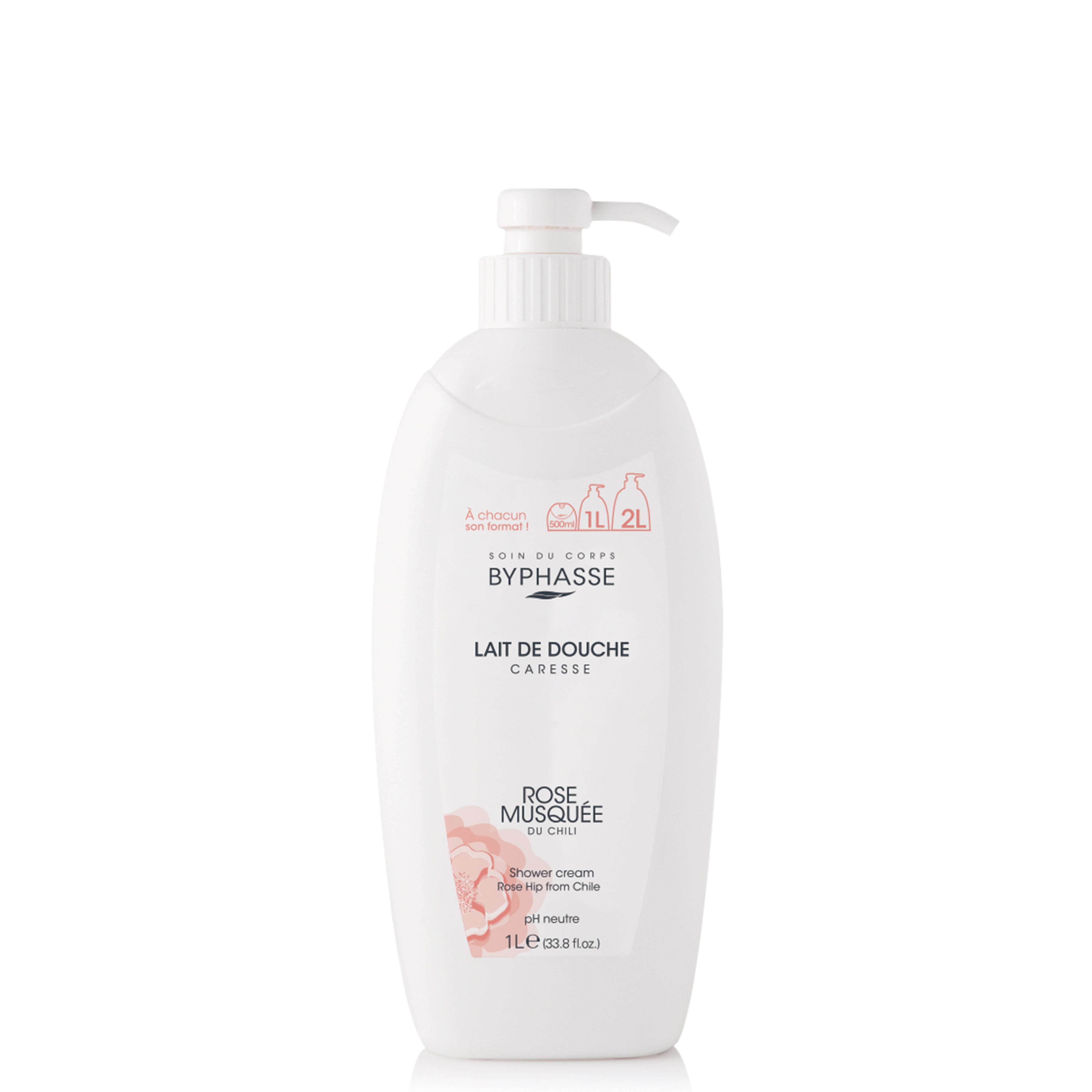 BYPHASSE CARESSE rosehip shower cream 1000 ml