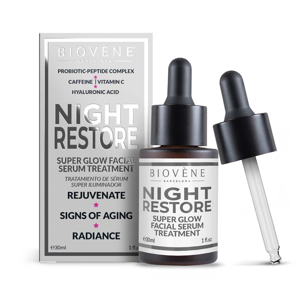 BIOVÈNE NIGHT RESTORE super glow facial serum treatment 30 ml