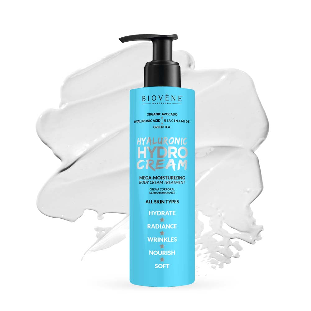 BIOVÈNE HYALURONIC HYDRO CREAM mega-moisturizing body cream treatment 200 ml