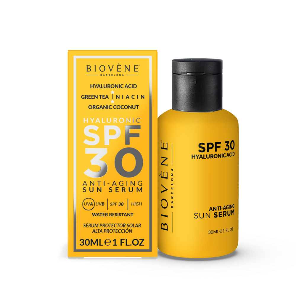 BIOVÈNE SIERO SOLARE ANTI-ETÀ CON ACIDO IALURONICO SPF30 30 ml