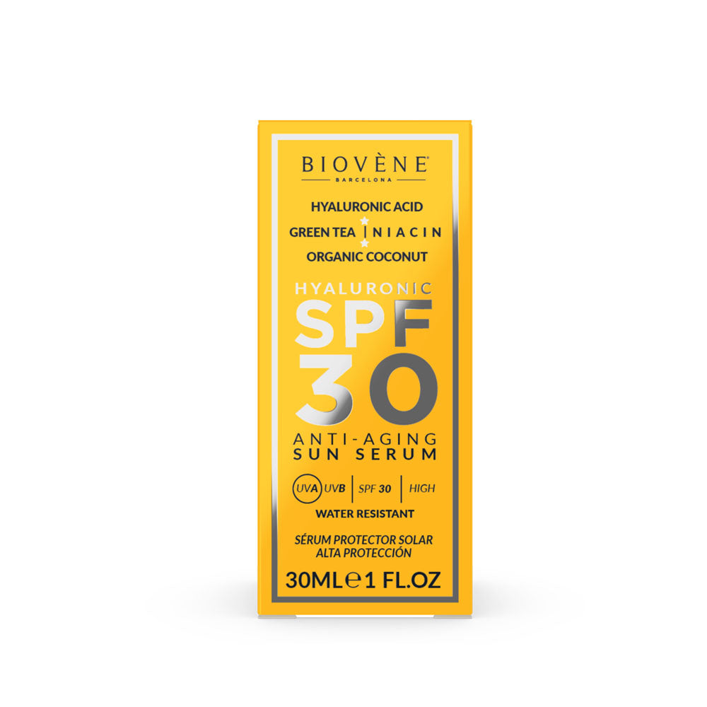 BIOVÈNE SIERO SOLARE ANTI-ETÀ CON ACIDO IALURONICO SPF30 30 ml