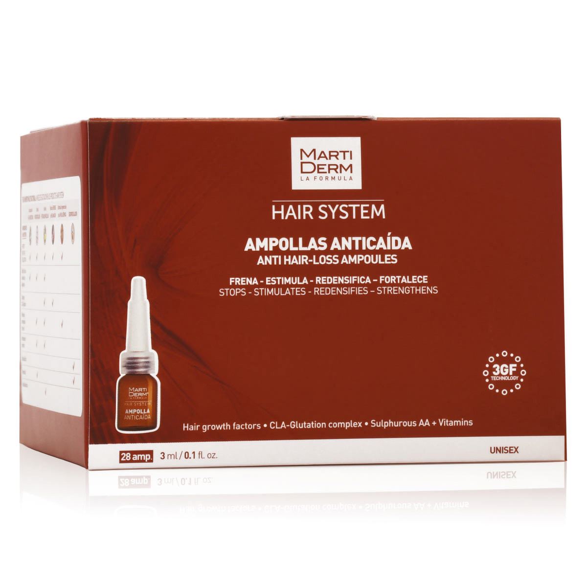 MARTIDERM HAIR SYSTEM anti-hair loss ampoules 28 x 3 ml