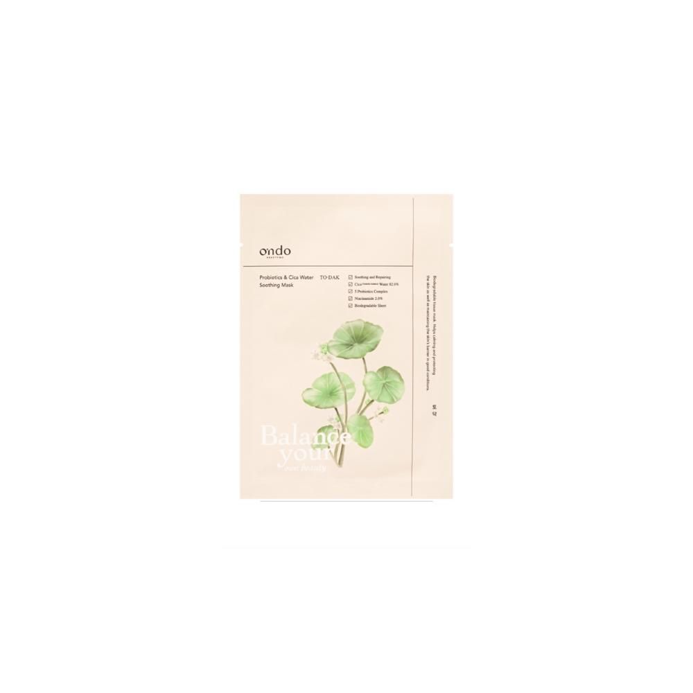 ONDO BEAUTY 36.5 PROBIOTICI & CICA WATER maschera lenitiva 25 ml