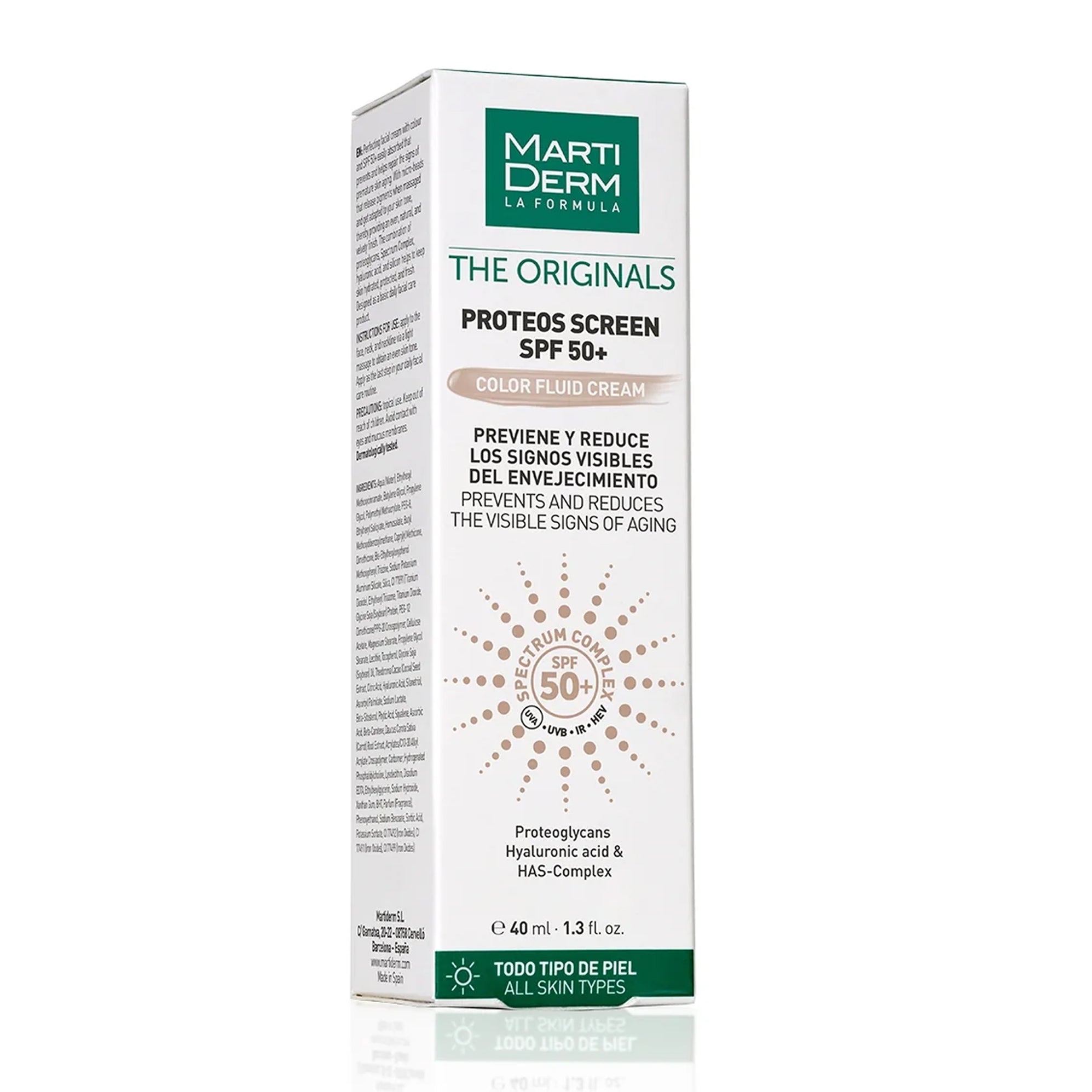 MARTIDERM THE ORIGINALS PROTEOS SCREEN crema colorata SPF50+ 40 ml
