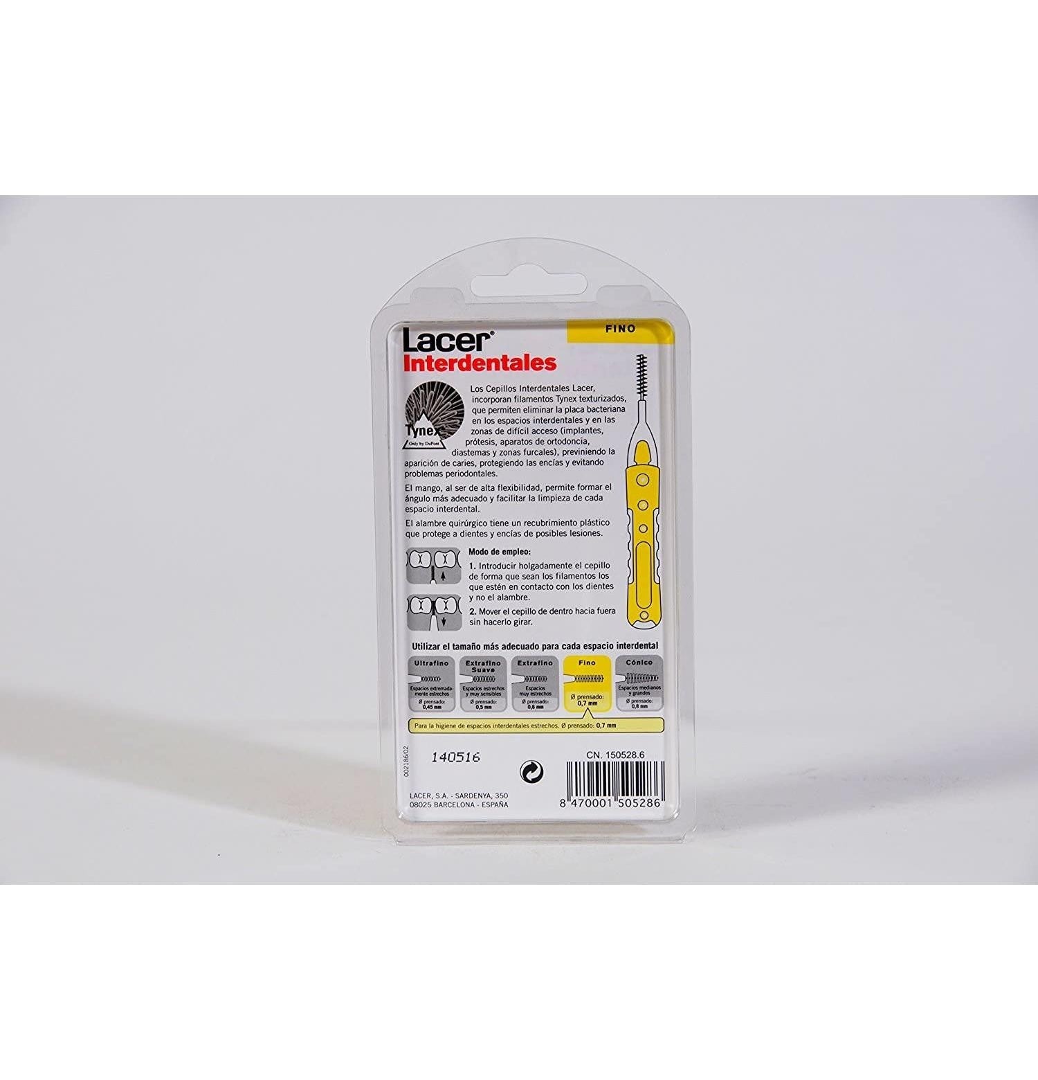 LACER SPAZZOLINO INTERDENTALE DRITTO fino #assortito 6 pz