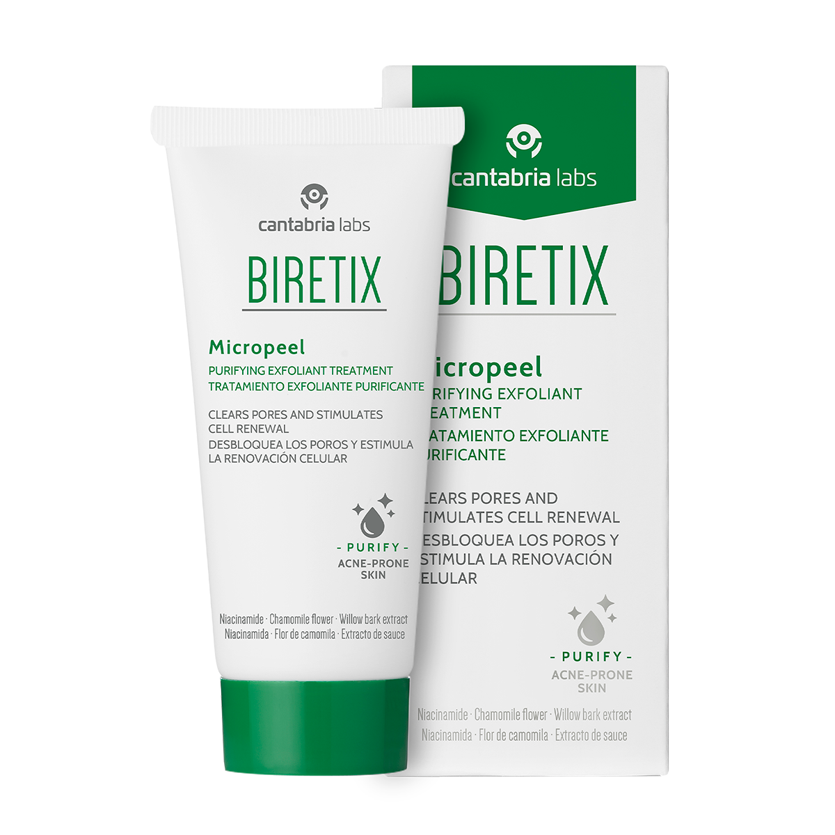 BIRETIX MICROPEEL trattamento esfoliante purificante 50 ml