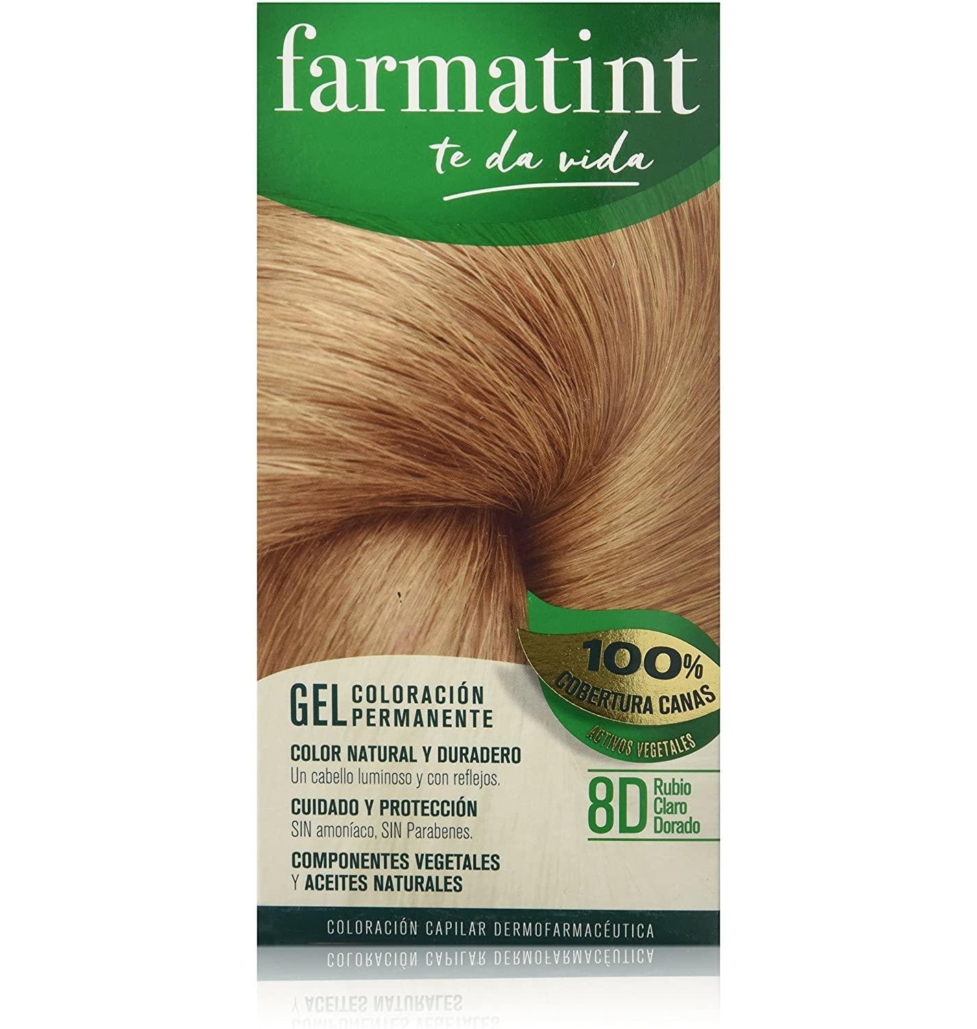 FARMATINT GEL coloration permanente #8d-blond clair doré 5 unités