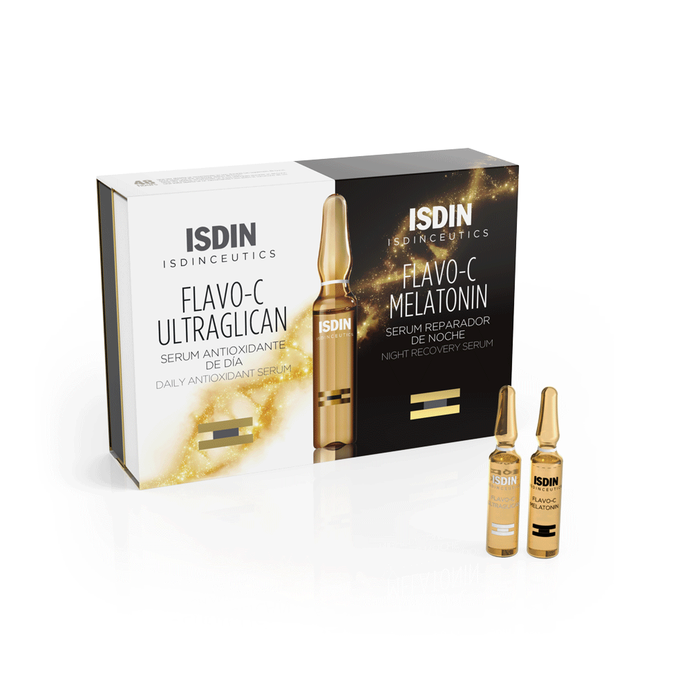 ISDINCEUTICS Flavo-C Melatonin + Ultraglican 10 + 10 fiale