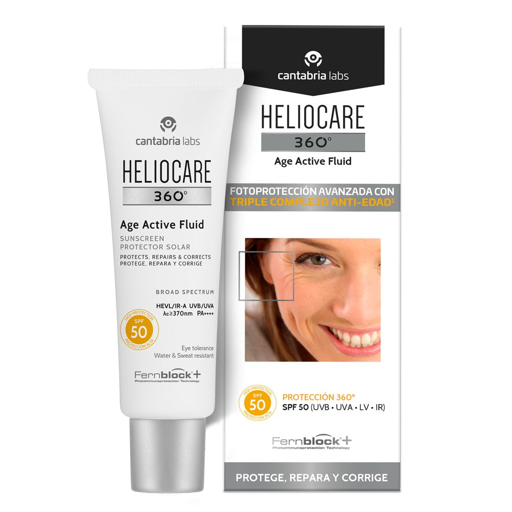 HELIOCARE 360° fluide solaire prévient et corrige les signes du photo-vieillissement SPF50 50 ml