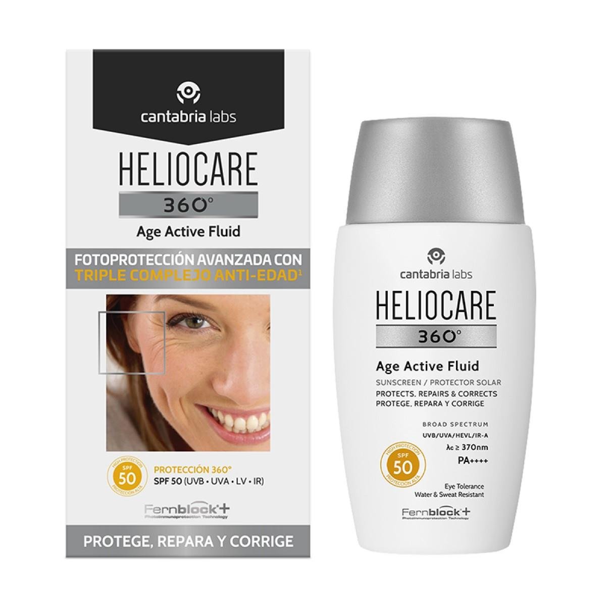 HELIOCARE 360° fluide solaire prévient et corrige les signes du photo-vieillissement SPF50 50 ml