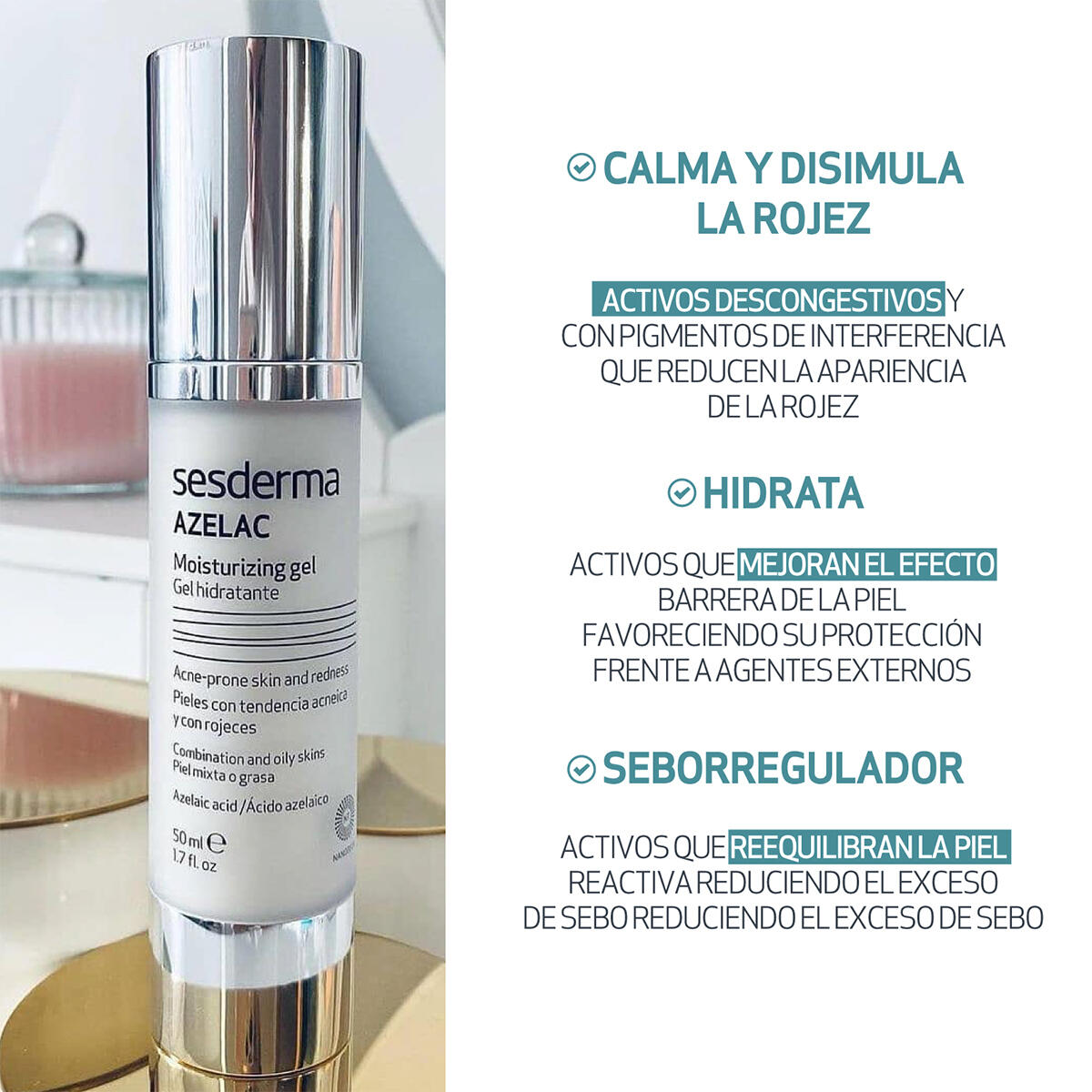 SESDERMA AZELAC gel idratante 50 ml