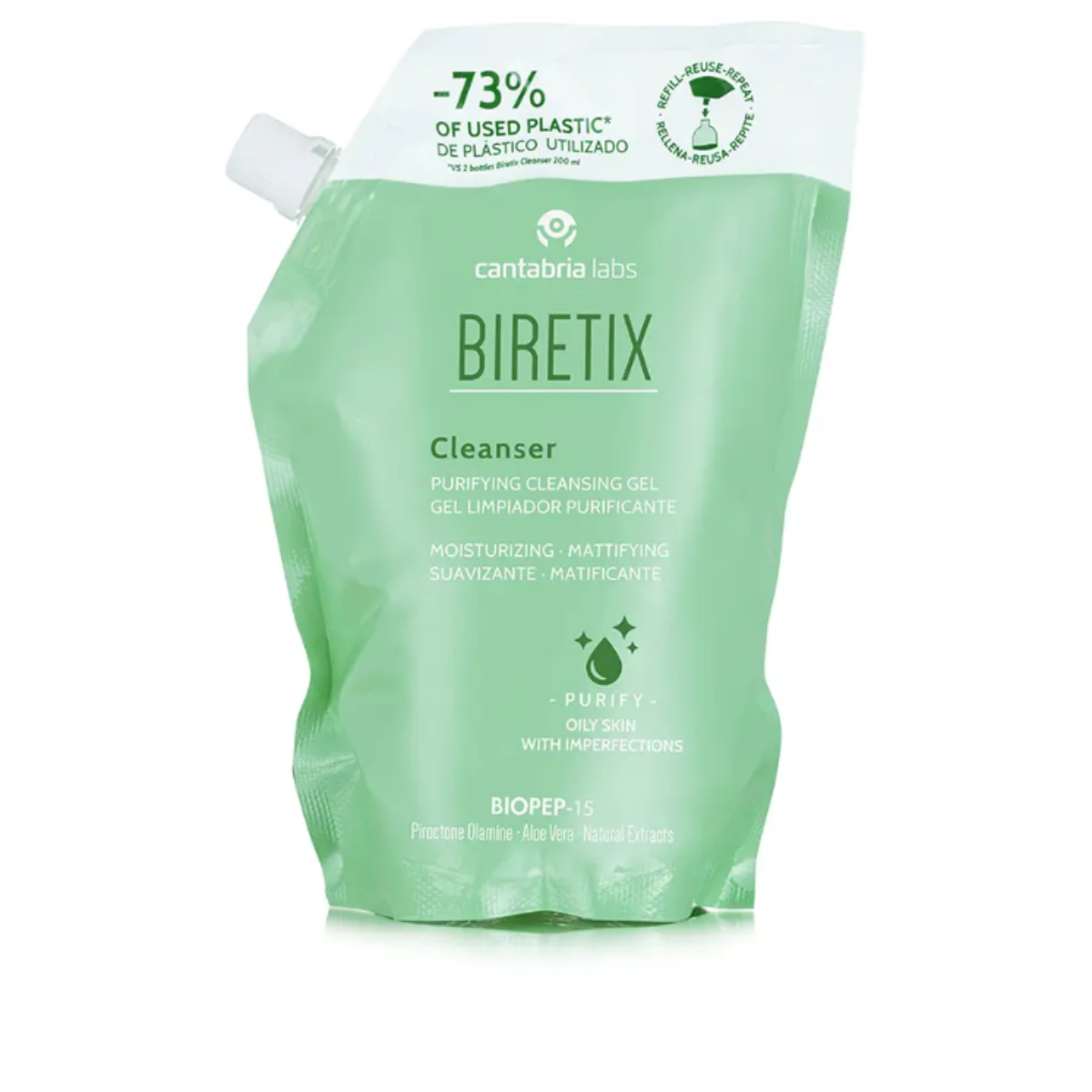 BIRETIX CLEANSER gel detergente purificante ricarica 400 ml