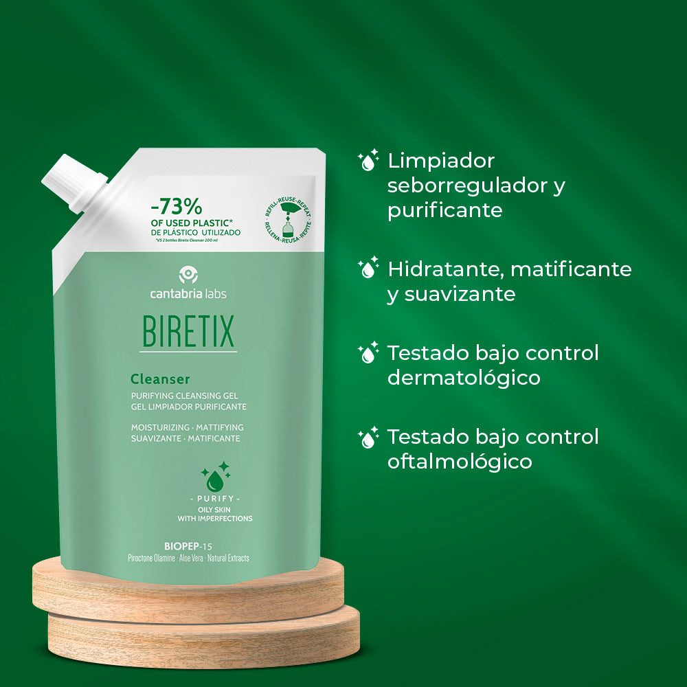 BIRETIX CLEANSER gel detergente purificante ricarica 400 ml