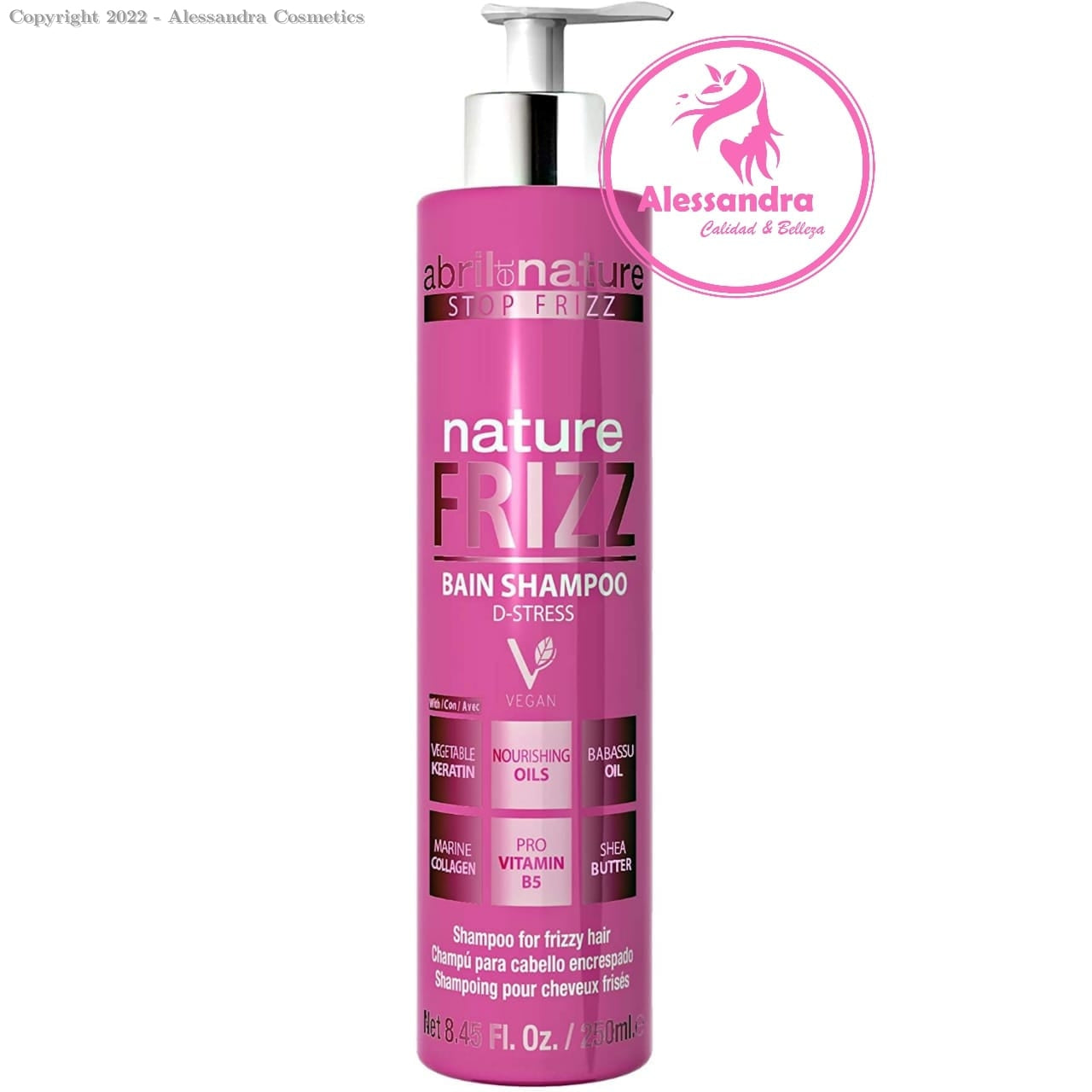 ABRIL ET NATURE NATURE FRIZZ bain shampoo 250 ml