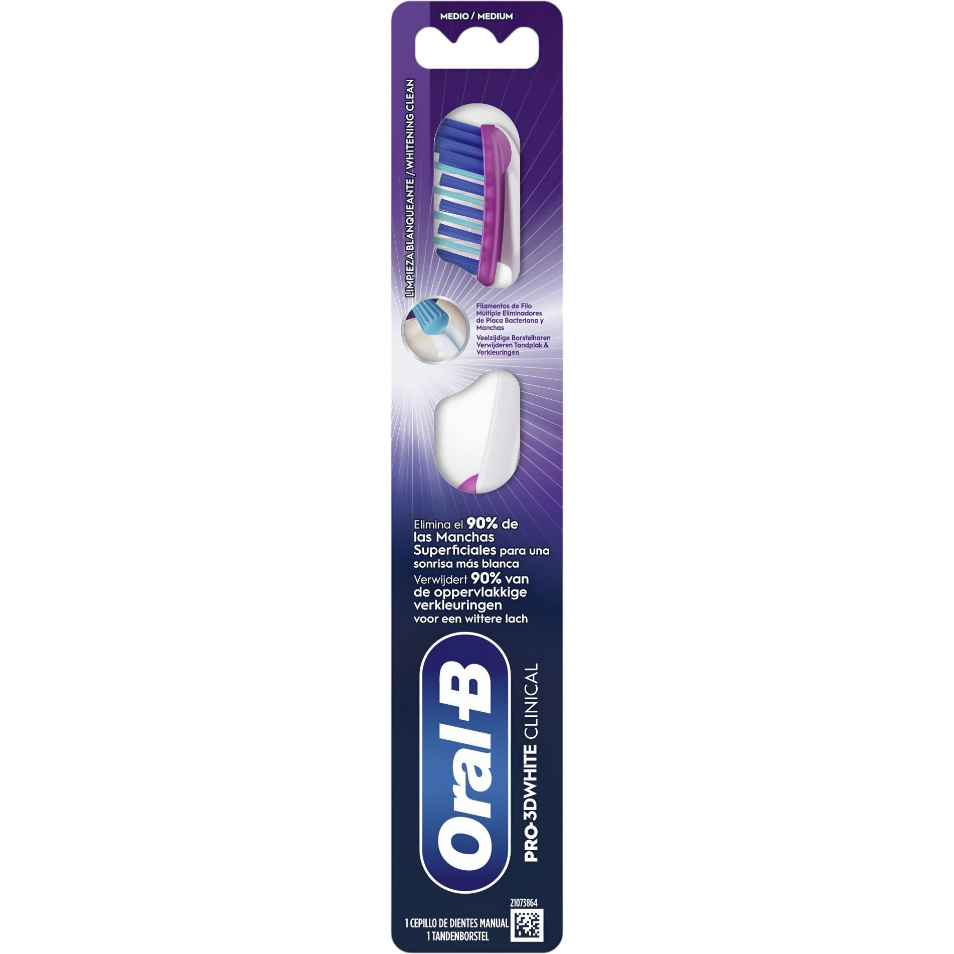 ORAL-B PRO-3DWHITE CLINICAL toothbrush 38 #medium 1 unit