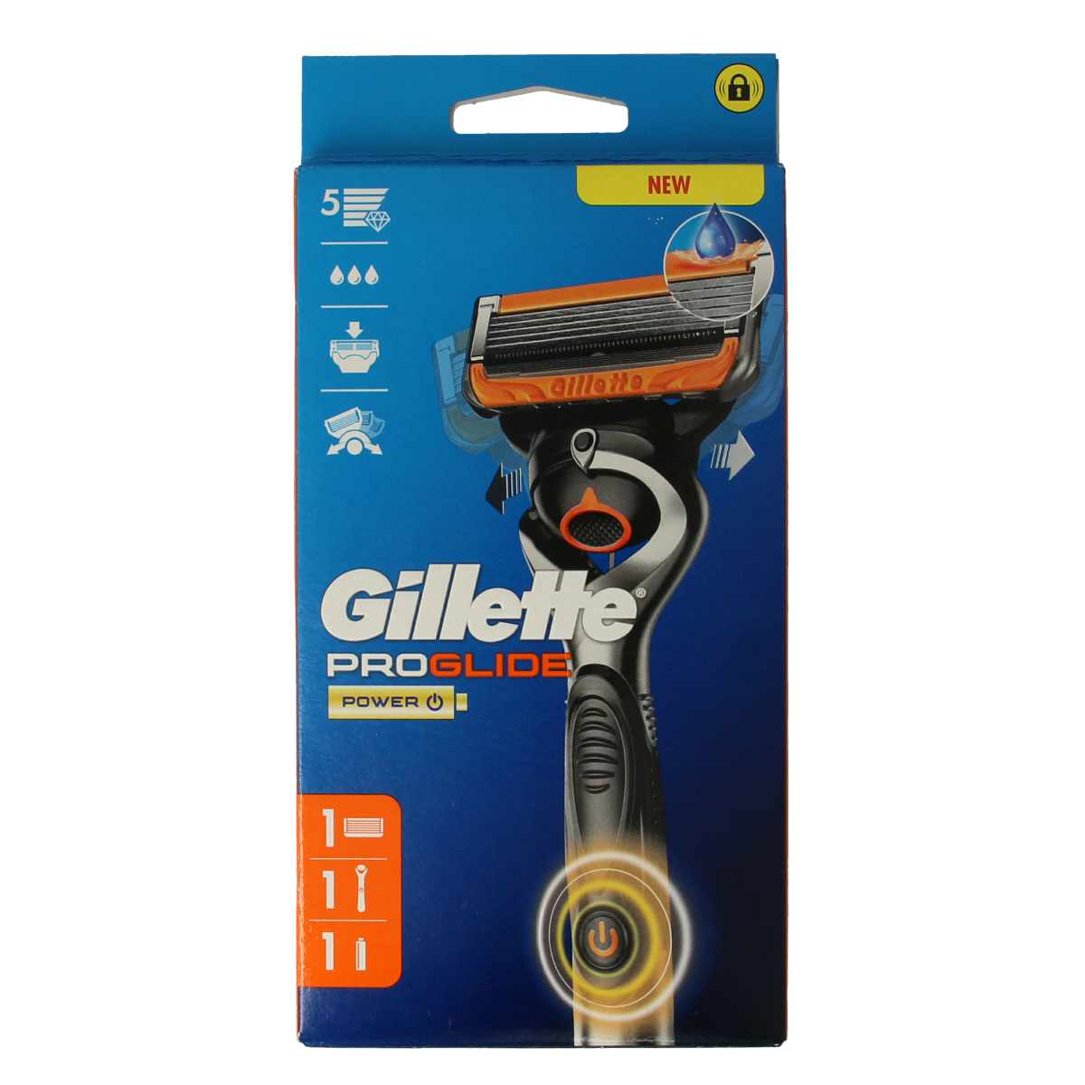 GILLETTE FUSION PROGLIDE POWER rasoir + 1 recharge