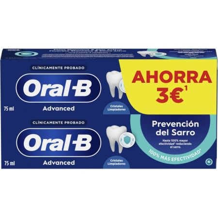 ORAL-B TARTAR PREVENTION dentifricio 2 x 75 ml