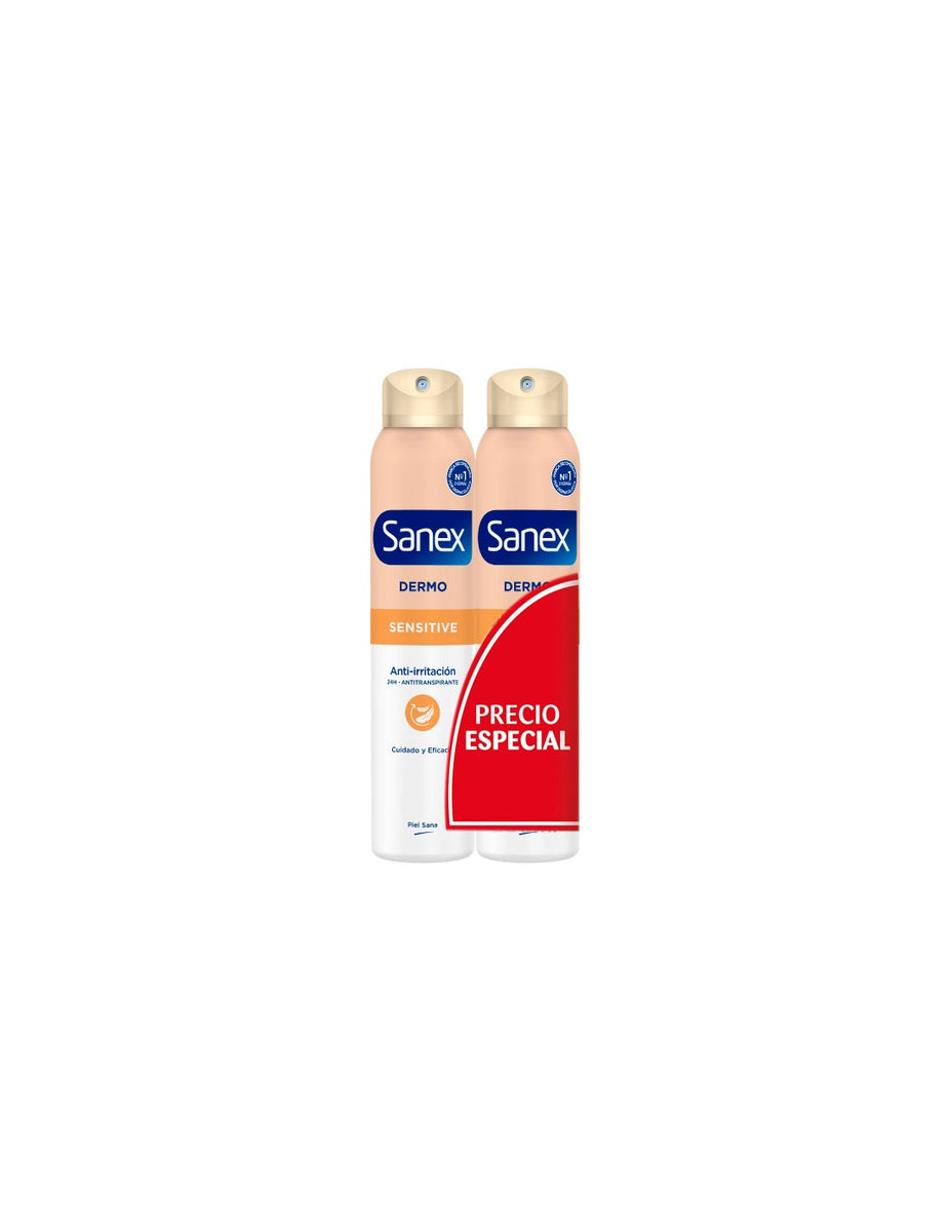 SANEX DERMO SENSITIVE déodorant spray duo 2 x 200 ml