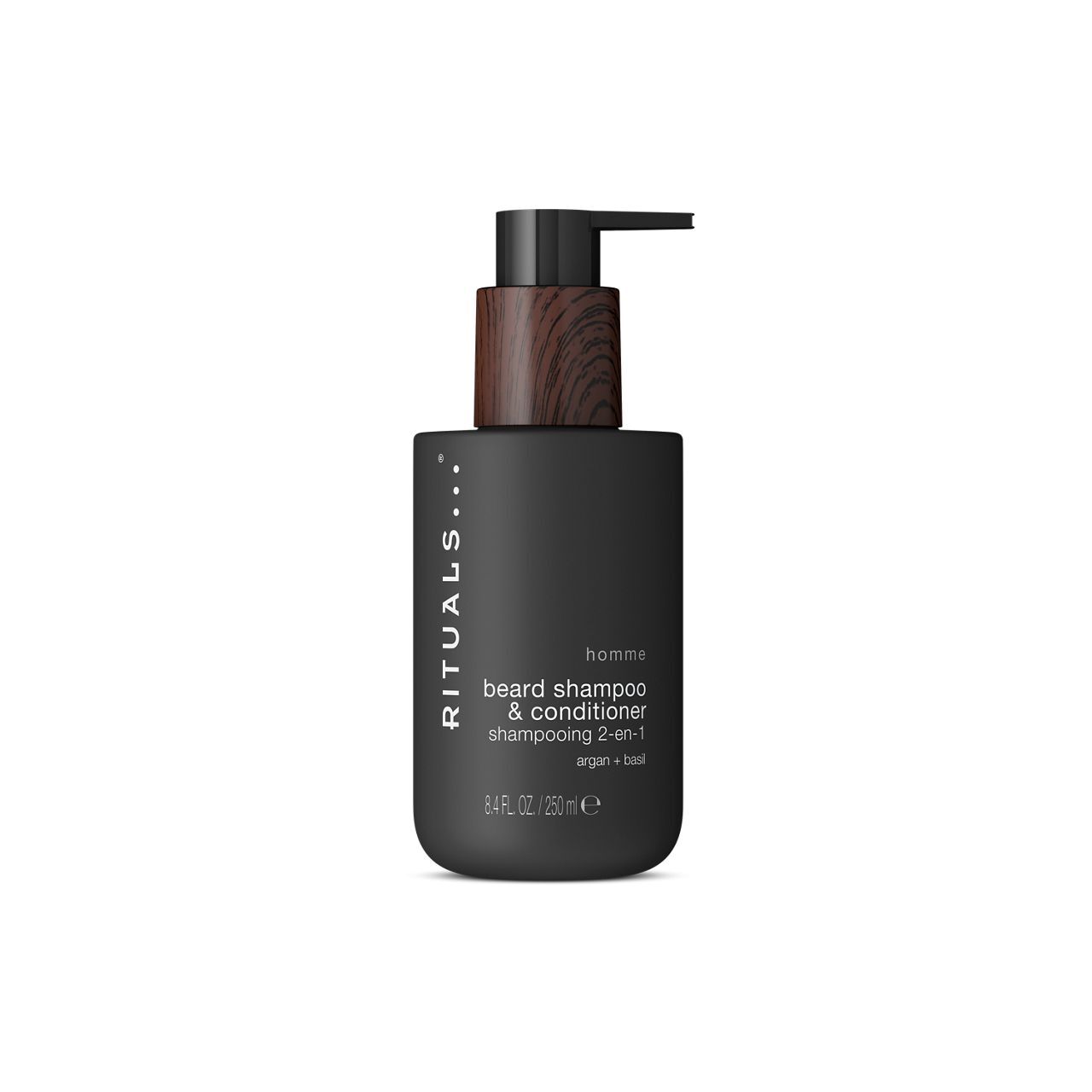 RITUALS HOMME shampoo e balsamo nutriente 2 in 1 per barba 250 ml