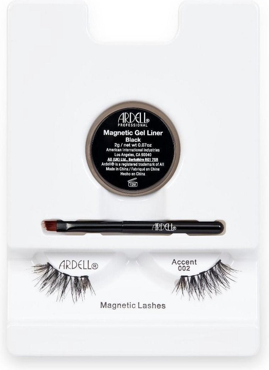 ARDELL MAGNETIC LINER & LASH ACCENT pestañas #002 + gel liner 3 u