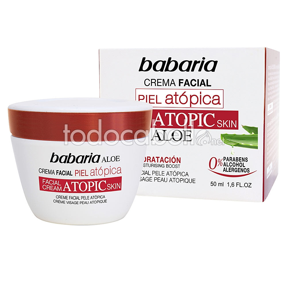 BABARIA ATOPIC SKIN aloe vera facial cream 0% 50 ml