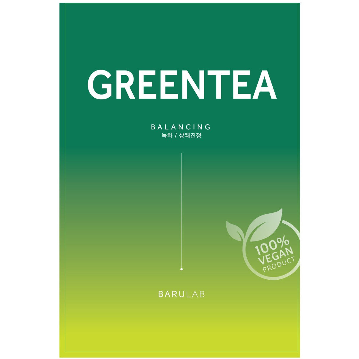 BARULAB THE CLEAN vegan mask balancing green tea 23 gr