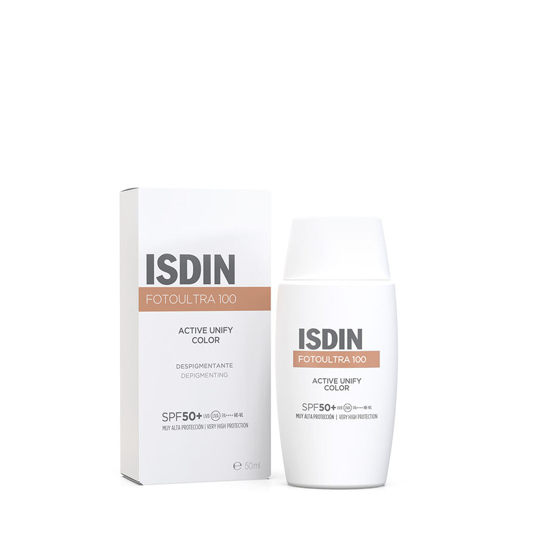 ISDIN FOTO ULTRA 100 Fotoprotettore viso con colore antimacchie SPF50+ 50 ml