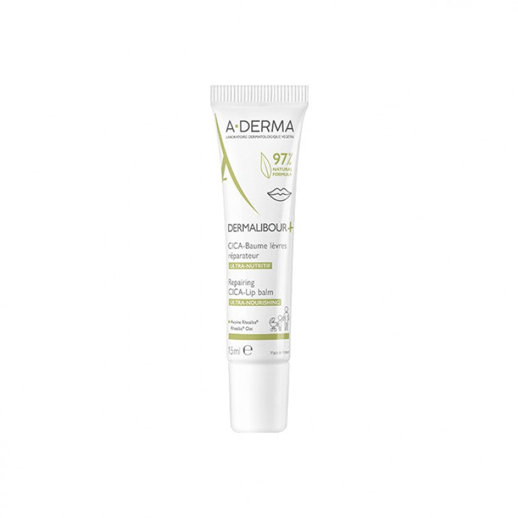 A-DERMA DERMALIBOUR+ CICA repairing lip balm 15 ml