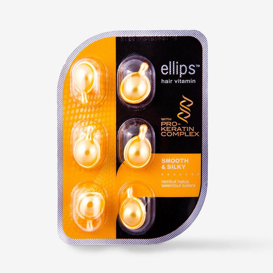 ELLIPS VITAMINE PER CAPELLI pro-cheratina per capelli morbidi e setosi, 6 unità
