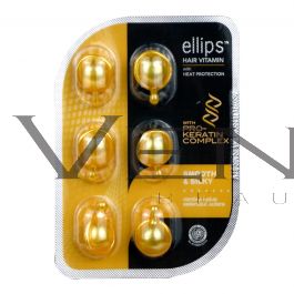 ELLIPS VITAMINE PER CAPELLI pro-cheratina per capelli morbidi e setosi, 6 unità