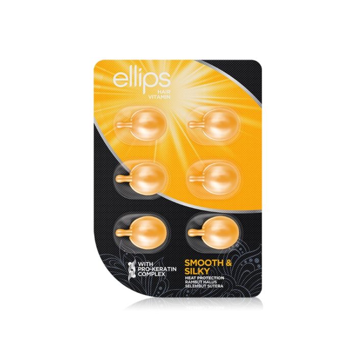 ELLIPS VITAMINE PER CAPELLI pro-cheratina per capelli morbidi e setosi, 6 unità