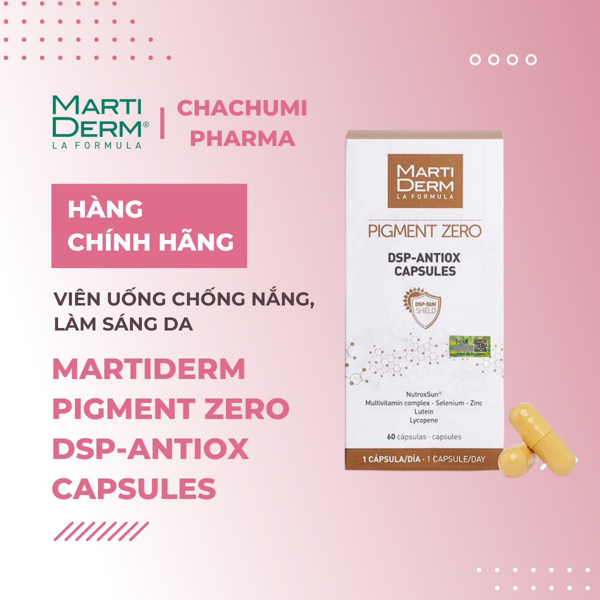 MARTIDERM PIGMENT ZERO DSP-ANTIOX capsule 60 unità