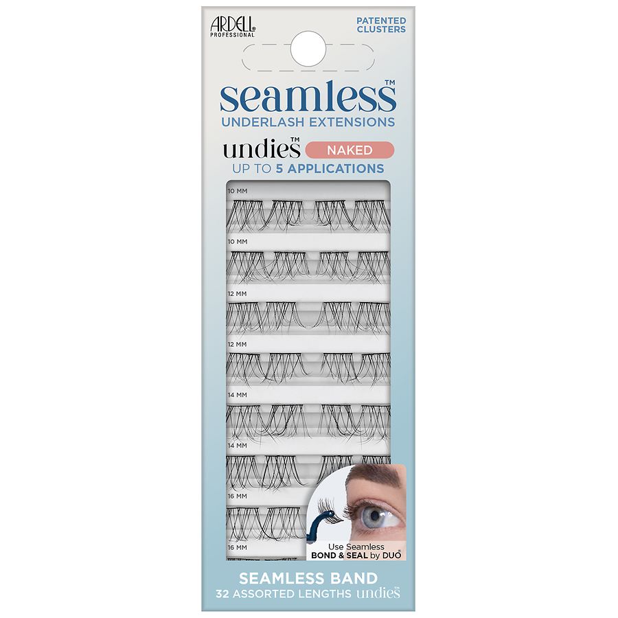 Extensions de cils à poser sous les cils ARDELL SEAMLESS recharge #naked 32 unités